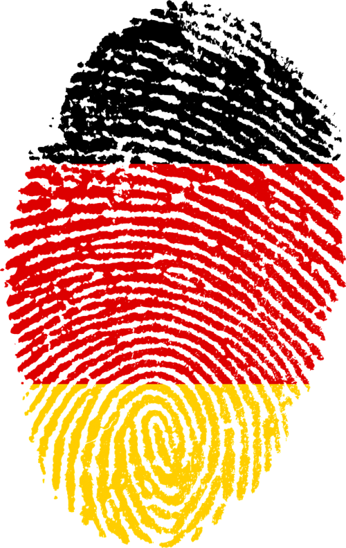 germany flag fingerprint