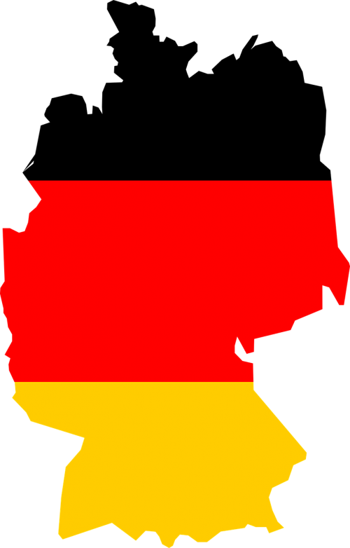 germany flag map