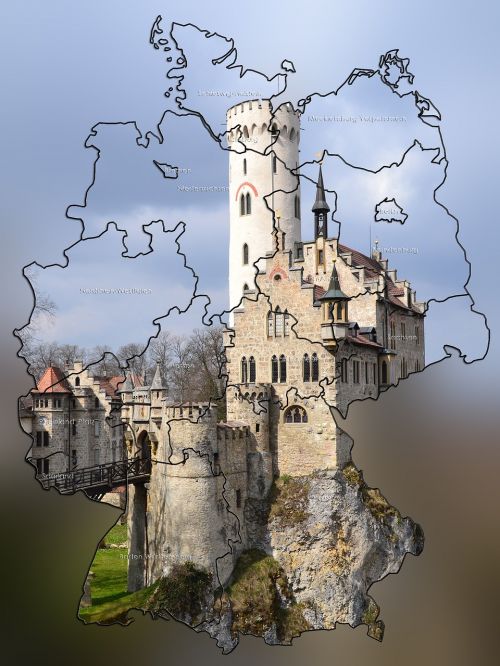 germany map neuschwanstein castle fairy castle