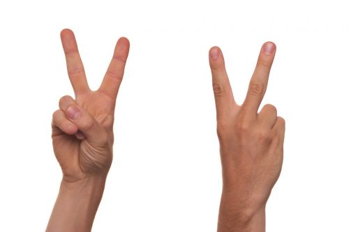 gesture sign language finger