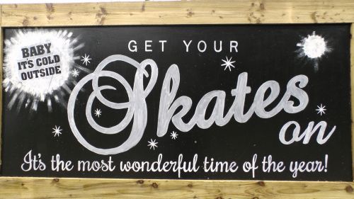 Get Your Skates On Sign