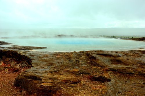 geyser  hot springs  iceland