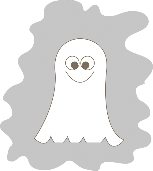 ghost drawing free vector graphics