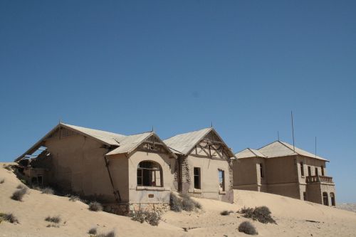 ghost town desert sand