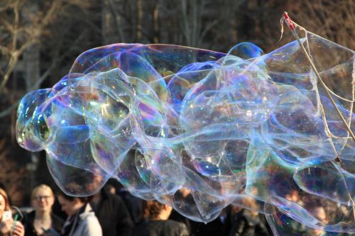 giant colorful bubble