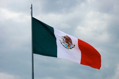 Giant Mexican Flag Waves