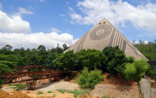 giant pyramid meditation yoga