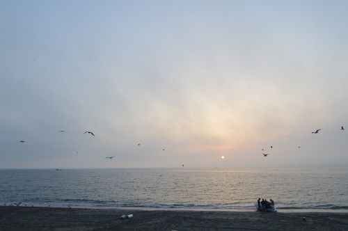 gibraltar sun set beach