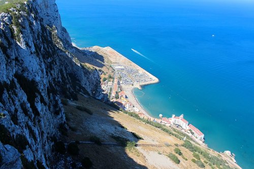 gibraltar  rock  mediterranean