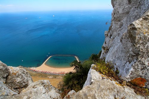 gibraltar  sea  rock