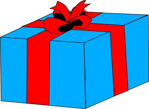 gift box blue