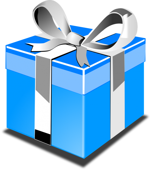 gift present blue