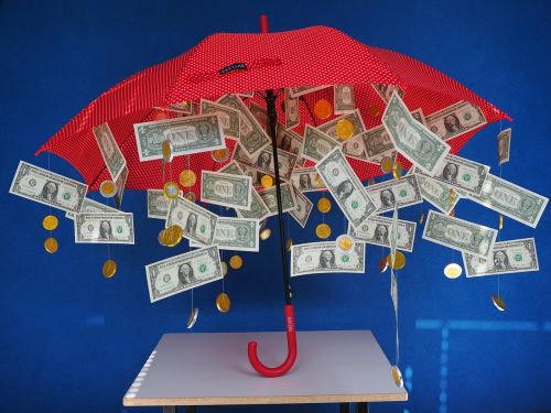 gift money rain dollar rain