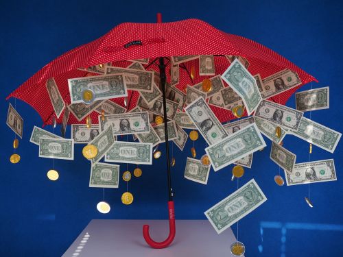 gift money rain dollar rain