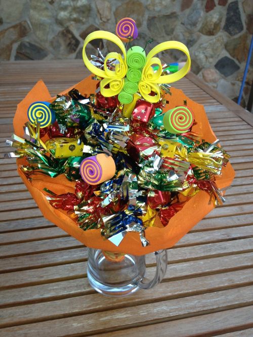 gift bouquet butterfly