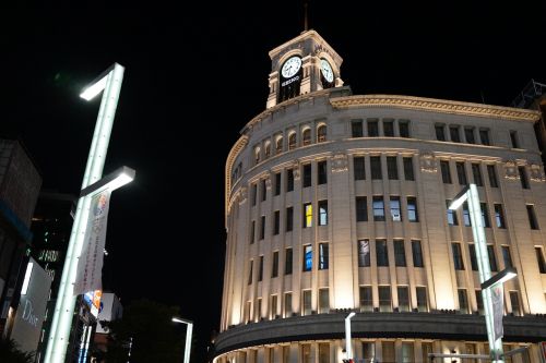 ginza japan clock tower