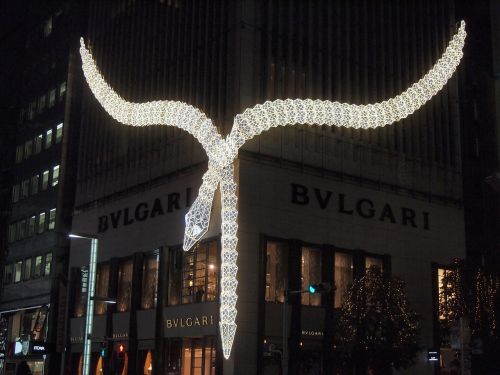 ginza bulgari illumination