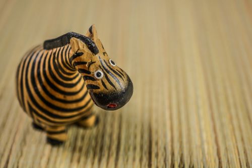 zebra toy wooden