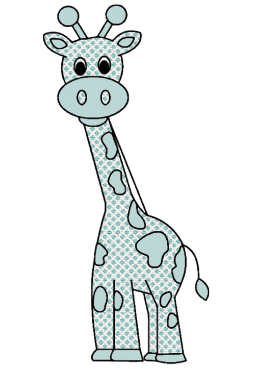 giraffe texture colored