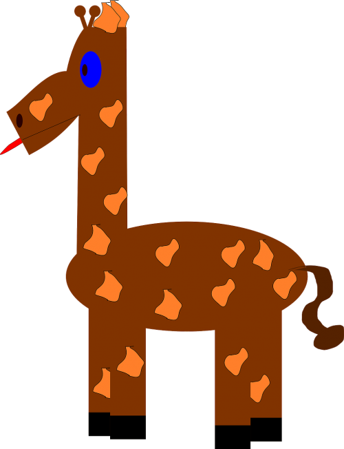 giraffe animal mammal