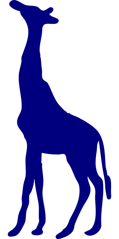 giraffe purple silhouette