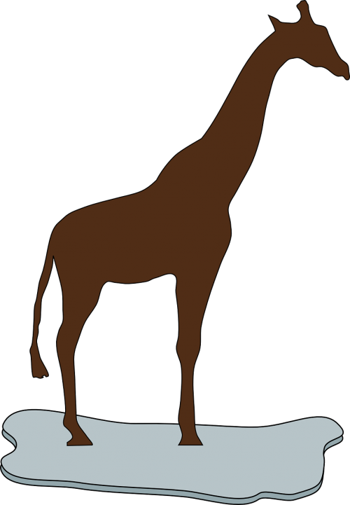 giraffe brown silhouette