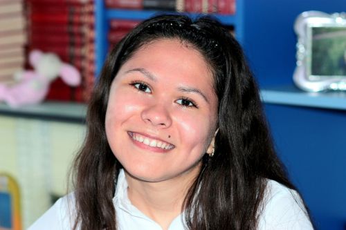 girl portrait black hair