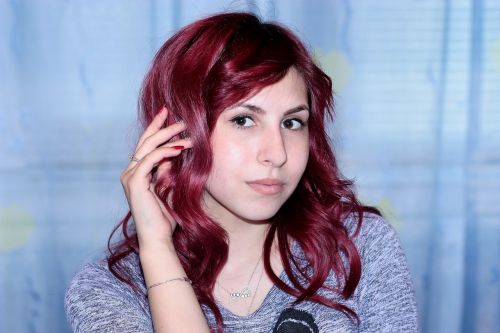 girl portrait red hair