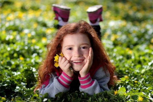 girl red hair freckles