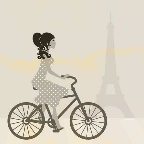 girl cycling bike