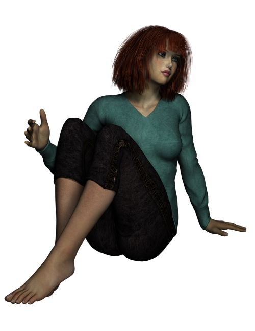 girl pose redhead