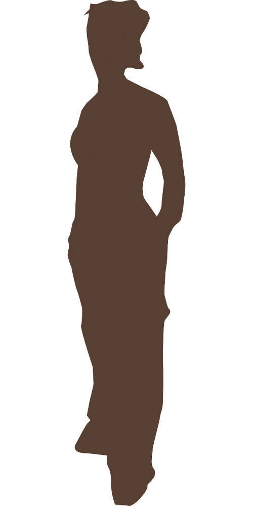 girl posing silhouette