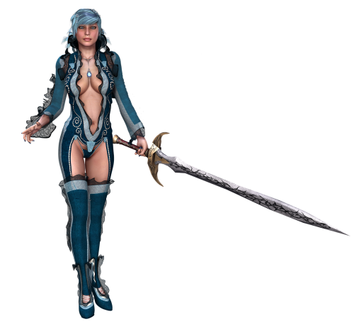 girl sword fantasy