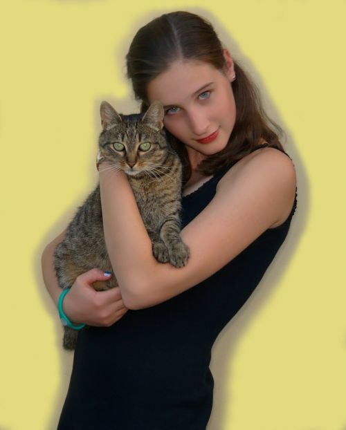girl cat person