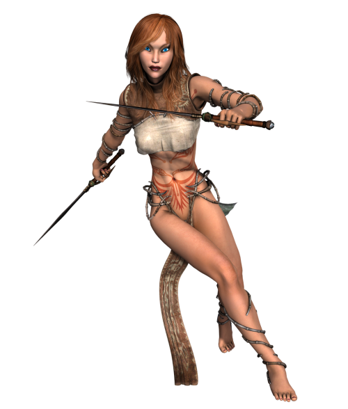 girl armor warrior