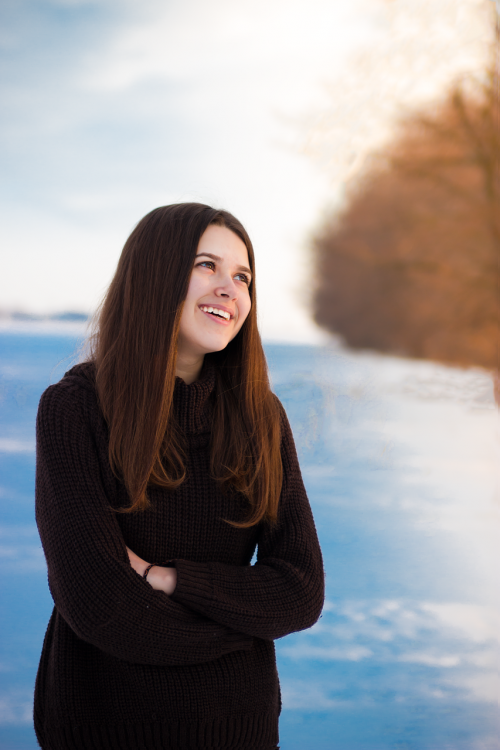 girl portrait winter