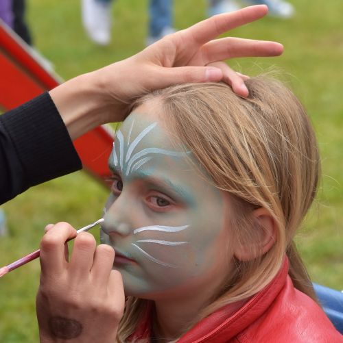 girl people face painting