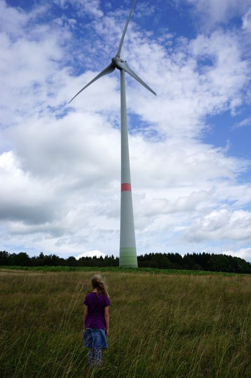 girl windmill westerwald