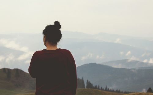 girl looking thinking