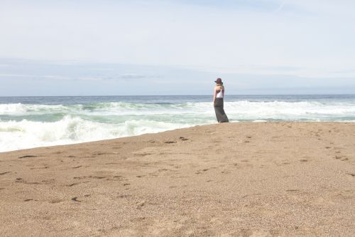 girl woman beach