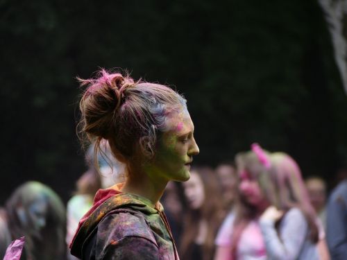 girl youth festival of flowers