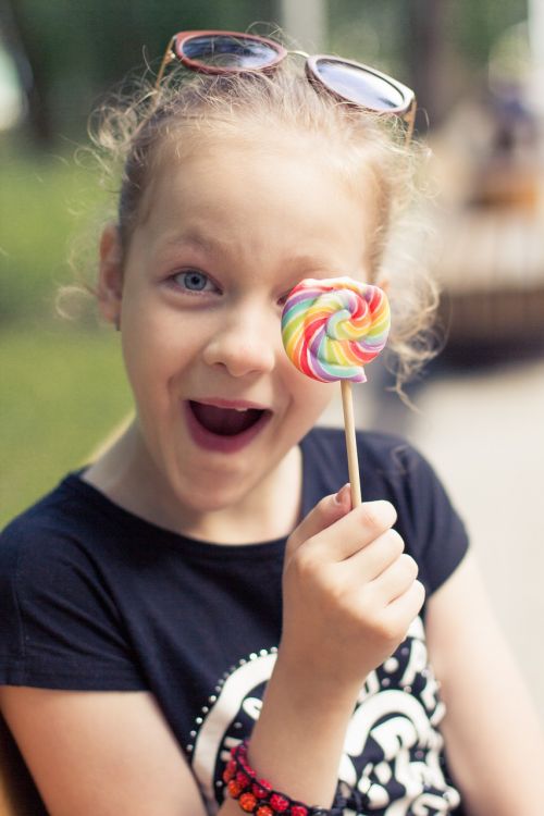 girl lollipop childhood