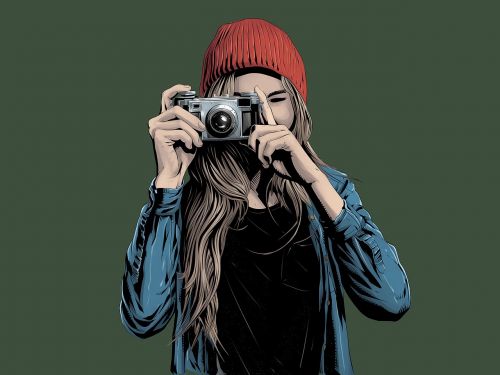 girl photographer camera