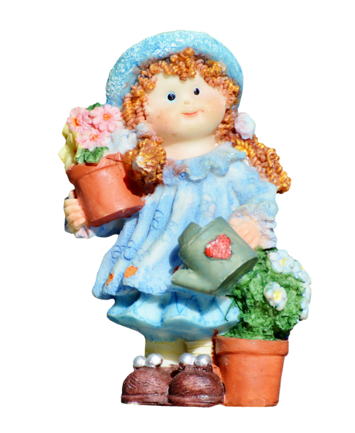 girl doll gardener