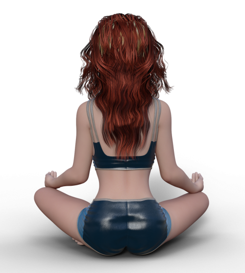 girl yoga legged
