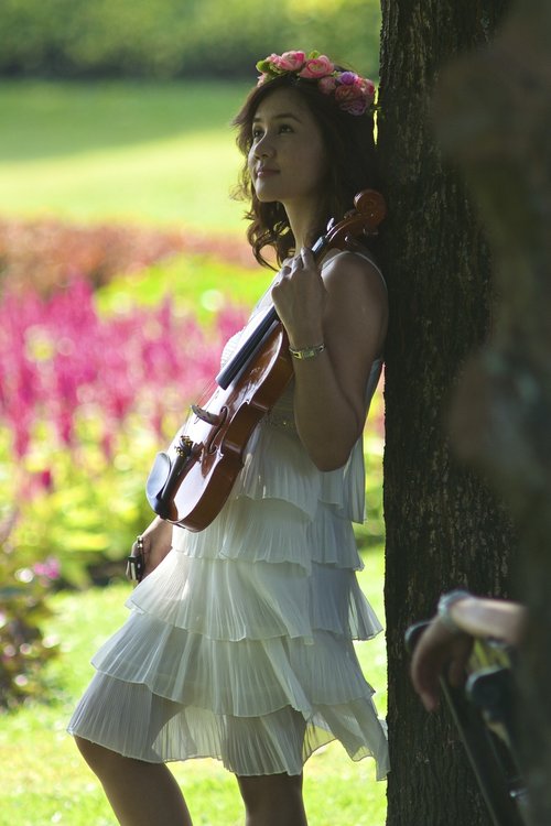 girl  violin  lady