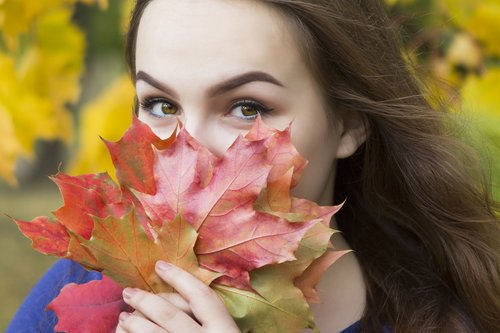 girl  portrait  autumn