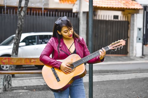 girl  girl with guitar  guitar