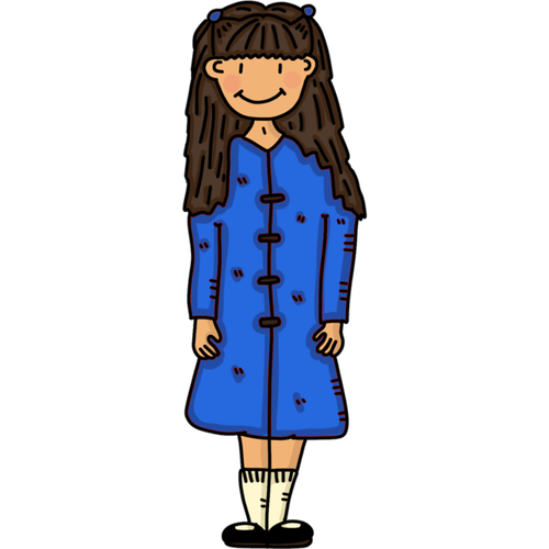 girl  blue coat  princess