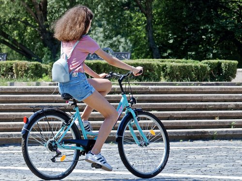 girl  young  bike